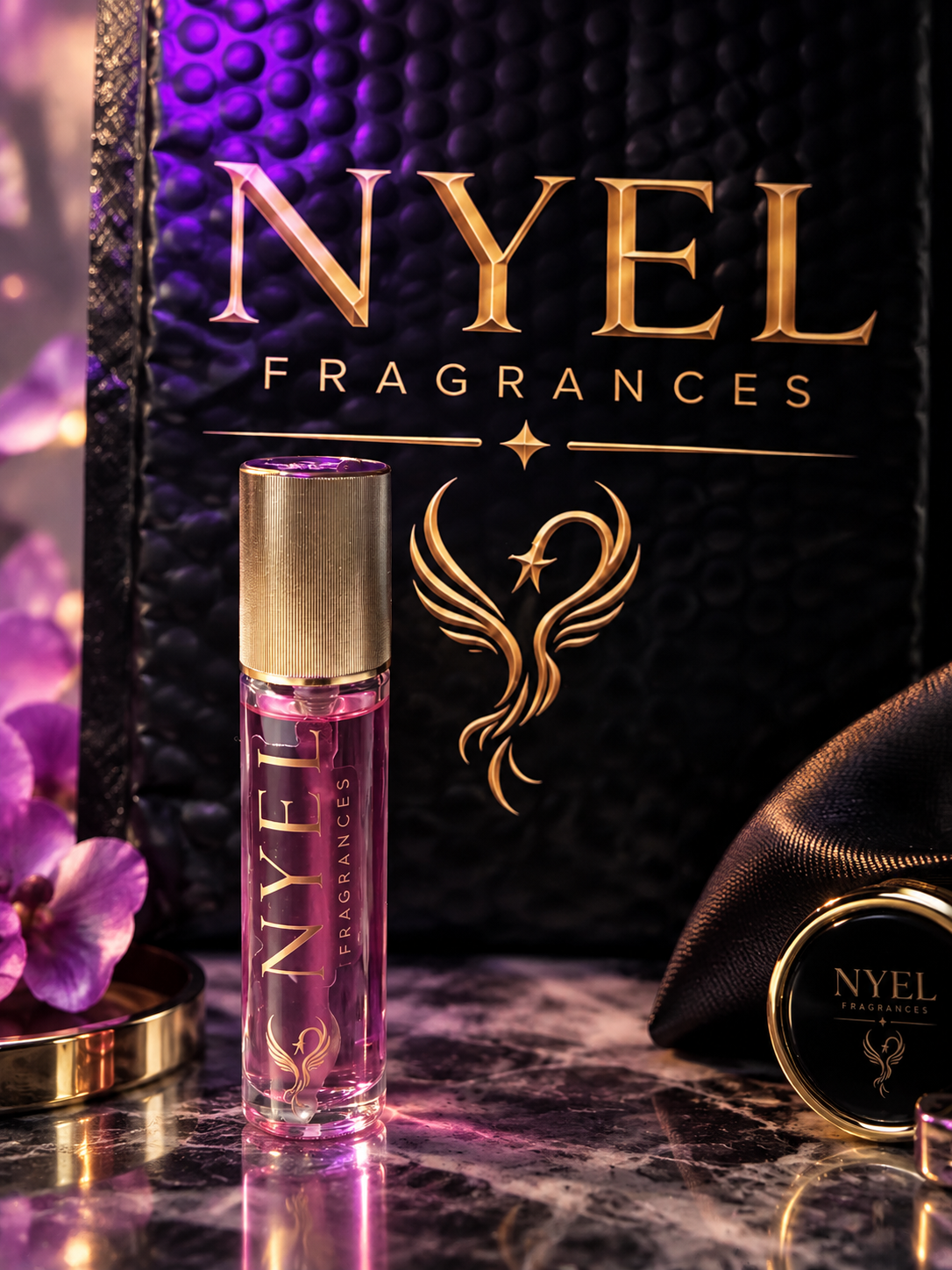 NYEL Butterflies fragrance, gold cap